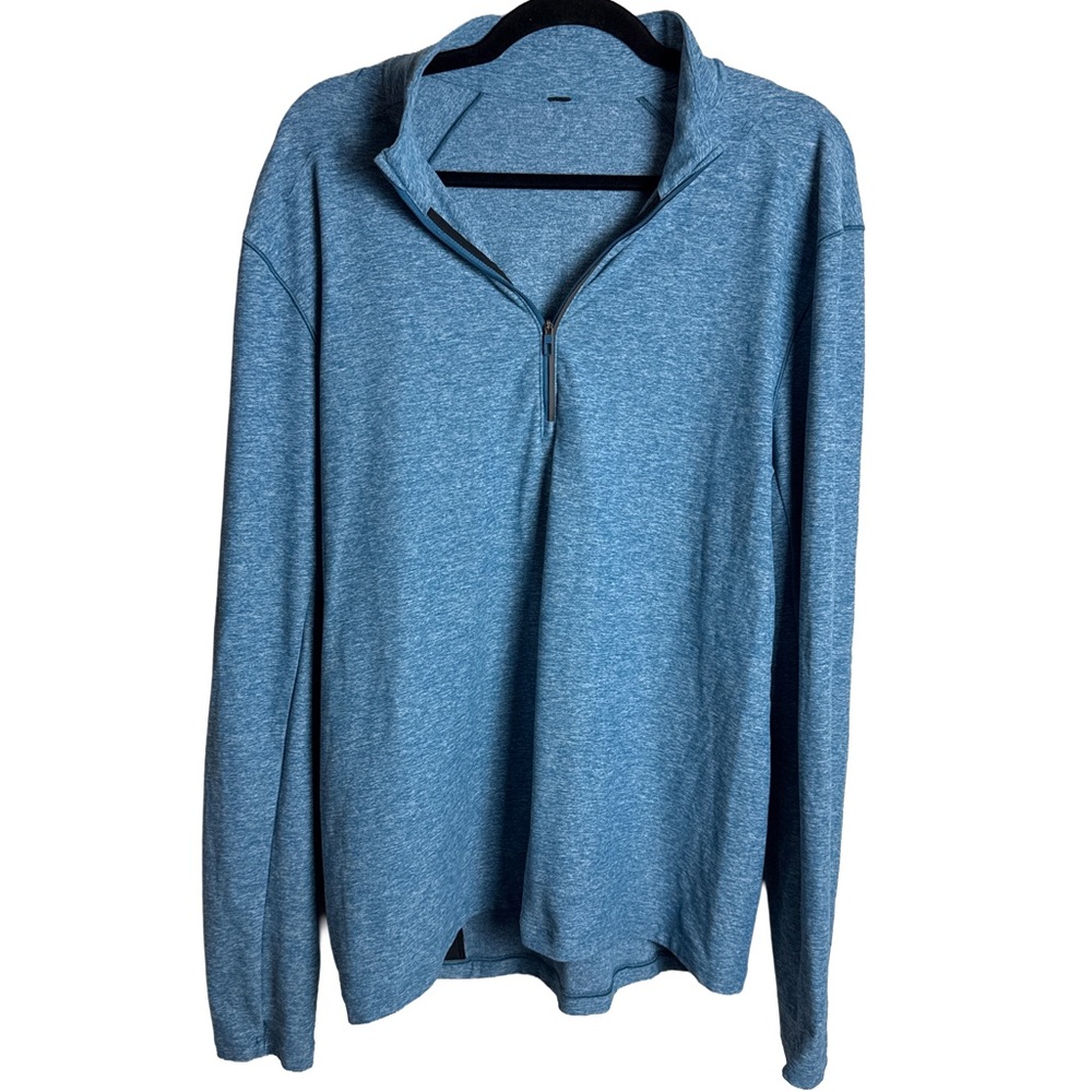 Lululemon Men’s Blue Quarter-Zip Pullover Long Sleeve Size L - Picture 1 of 7
